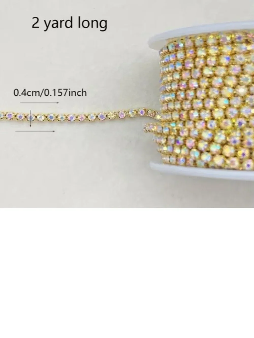 2-yard Rhinestone Chain DIY Jewelry & Clothing Trim